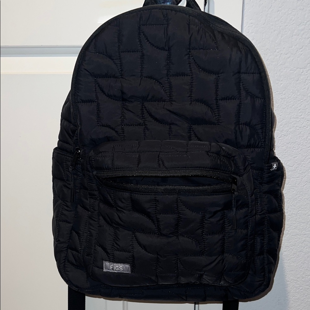 Figs Quilted Black Everyday Backpack